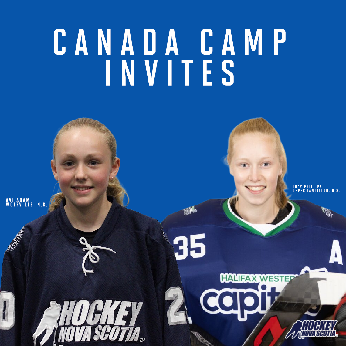 Adam And Phillips Invited To Hockey Camp U18 Camp Hockey Nova Scotia
